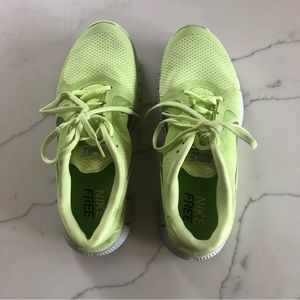 Nike athletic shoes women’s size 10 neon green